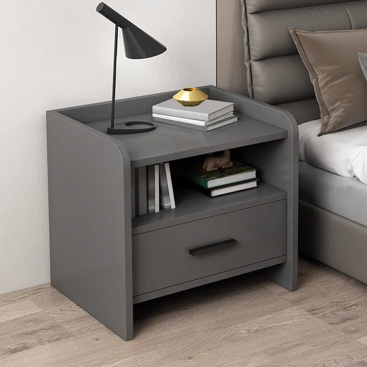 Simple Grey Bedside drawer - Furniture Place Kenya