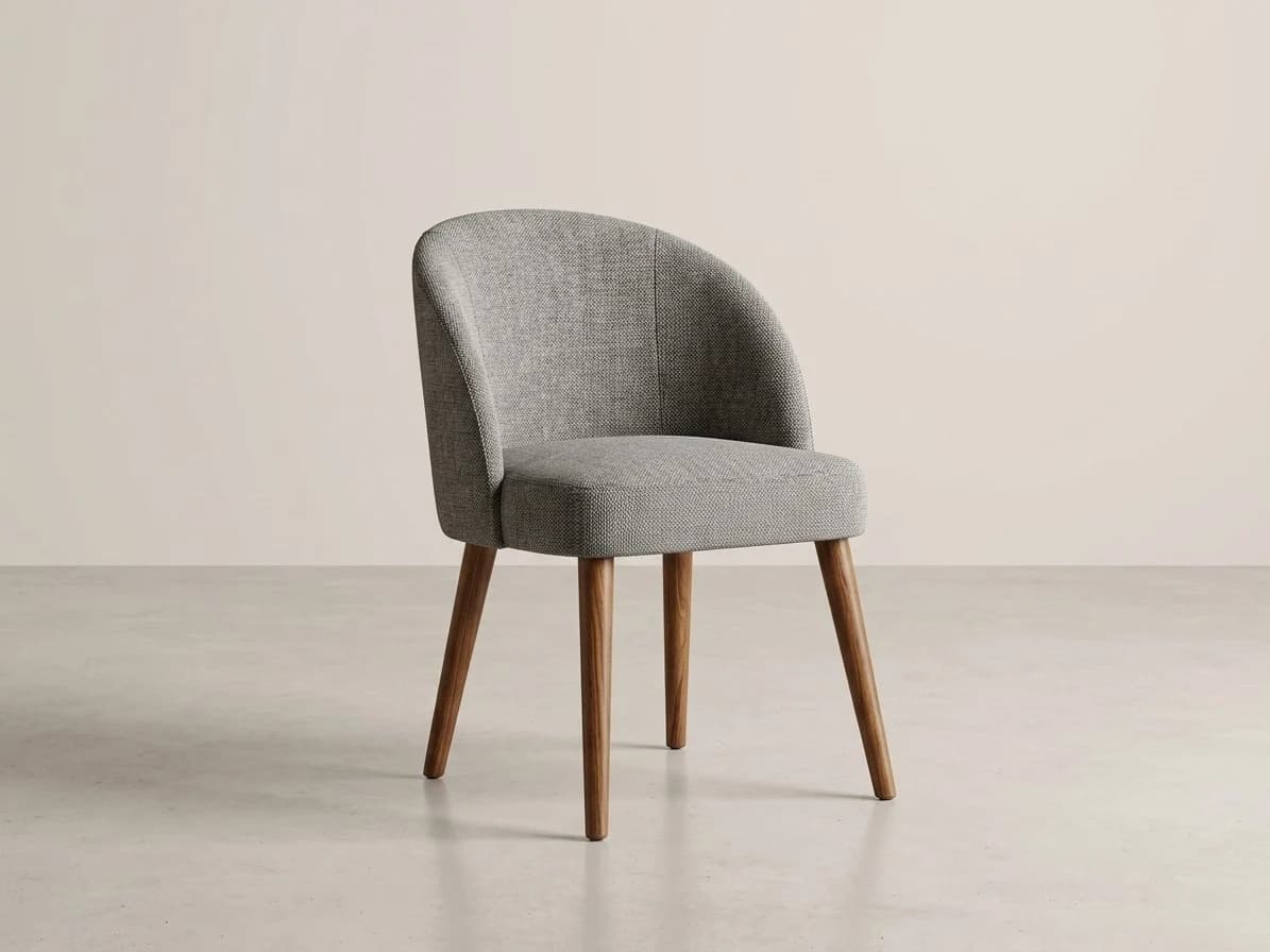 Curved Back Upholstered Dining Chair - Furniture Place Kenya