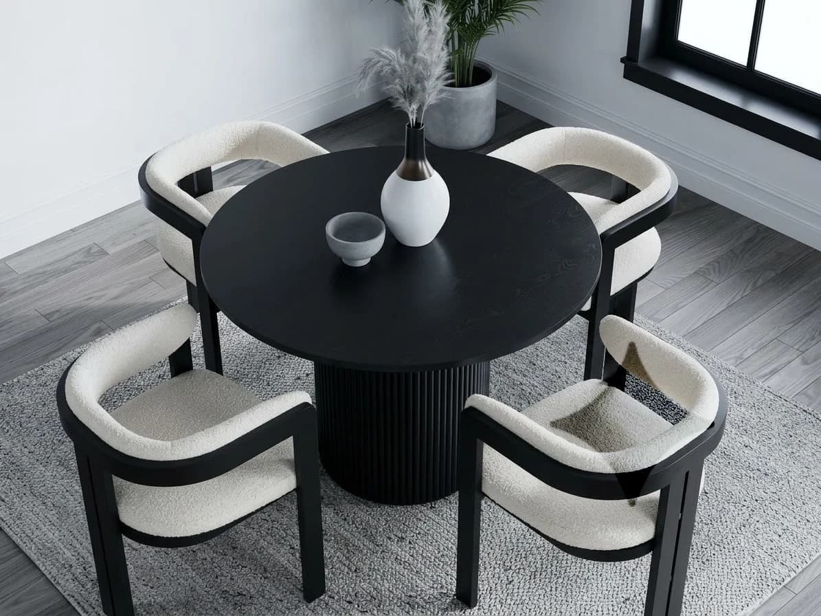 Dark Etienne Dining Set - Furniture Place Kenya
